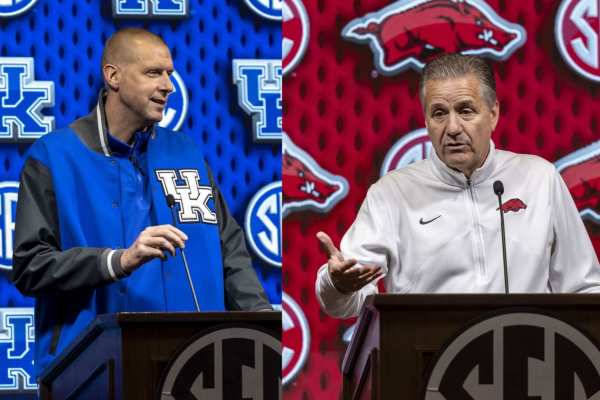 Mark Pope and John Calipari